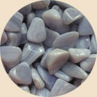 Агат голубой